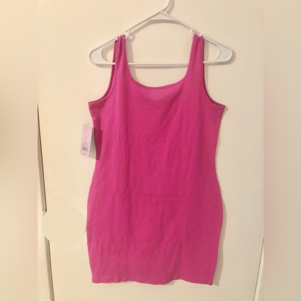 NWT Wild fable Hot Pink Bodycon Tank Dress size XL - Picture 2 of 5